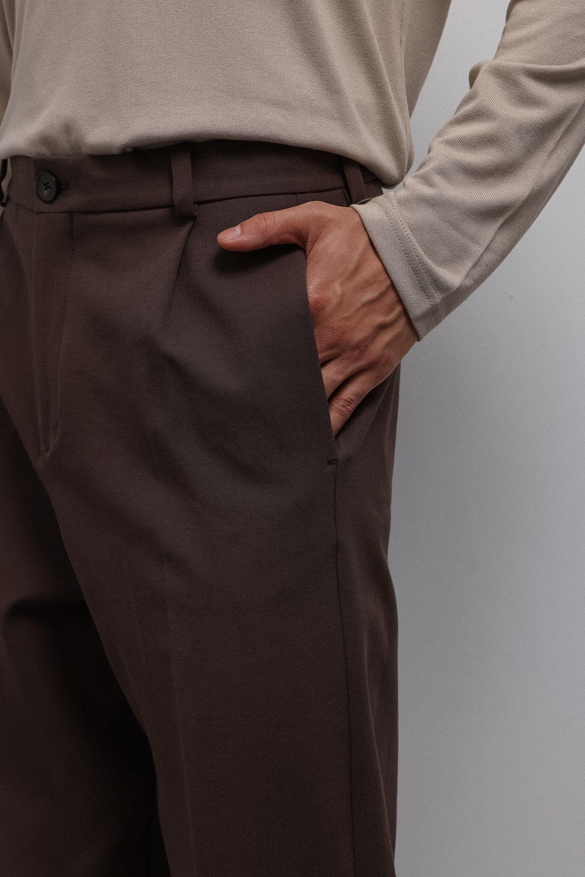 Relax Fit Pilili Erkek Pantolon