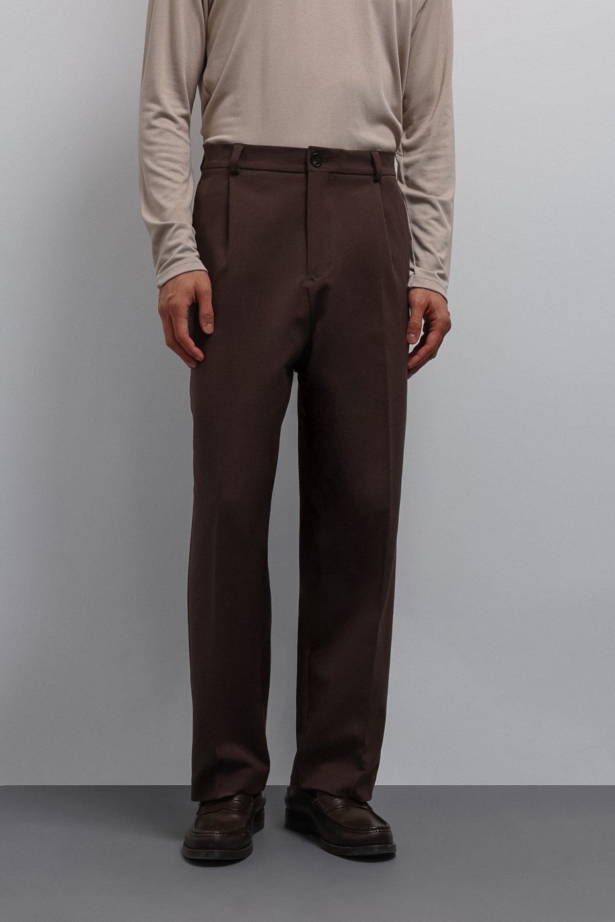 Relax Fit Pilili Erkek Pantolon