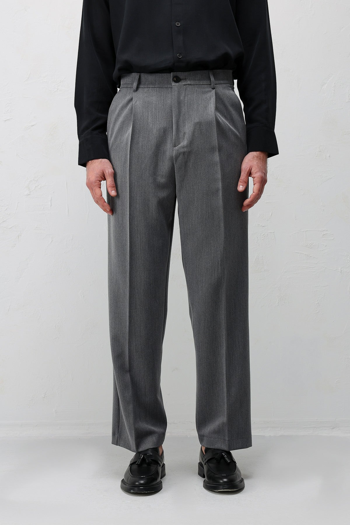 Relax Fit Pilili Erkek Pantolon