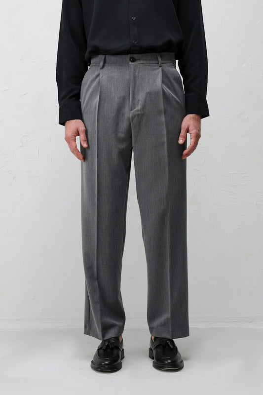 Relax Fit Pilili Erkek Pantolon
