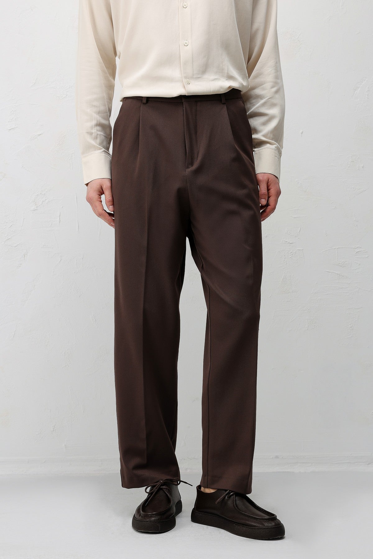 Relax Fit Pilili Erkek Pantolon