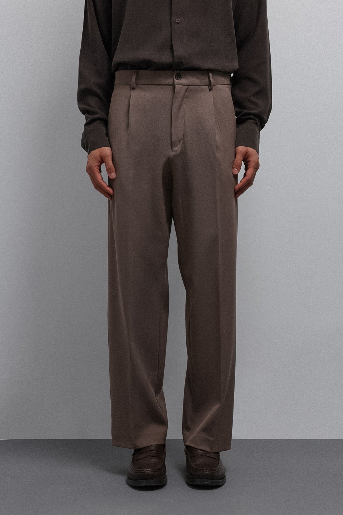 Relax Fit Pilili Erkek Pantolon