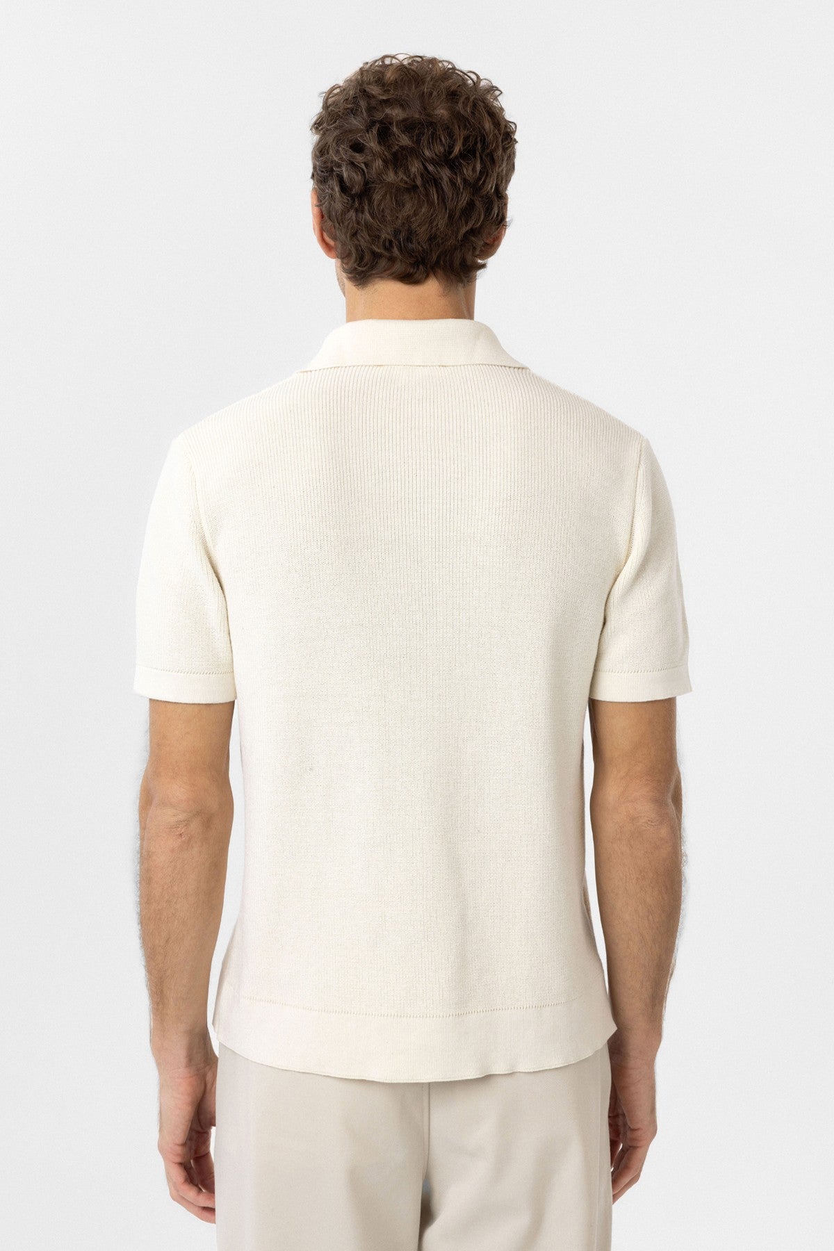 Antioch Fermuarlı Dokuma Erkek Polo Yaka Triko T-Shirt