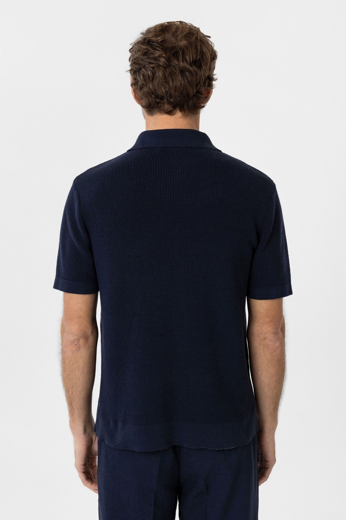 Antioch Fermuarlı Dokuma Erkek Polo Yaka Triko T-Shirt