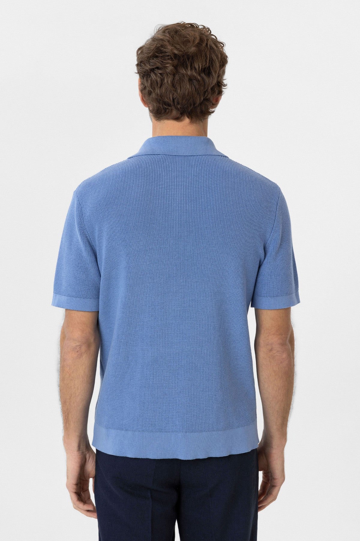 Antioch Fermuarlı Dokuma Erkek Polo Yaka Triko T-Shirt