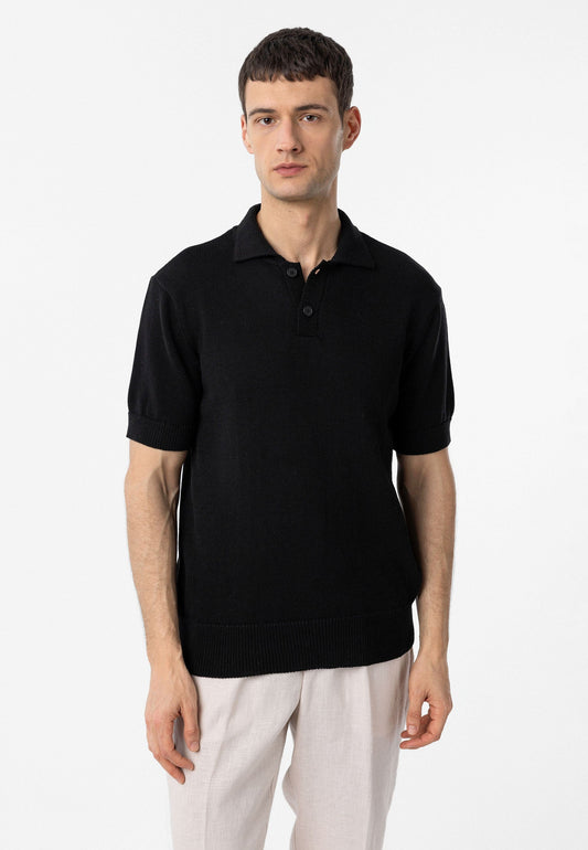 100% Pamuk Polo Yaka Triko T-Shirt