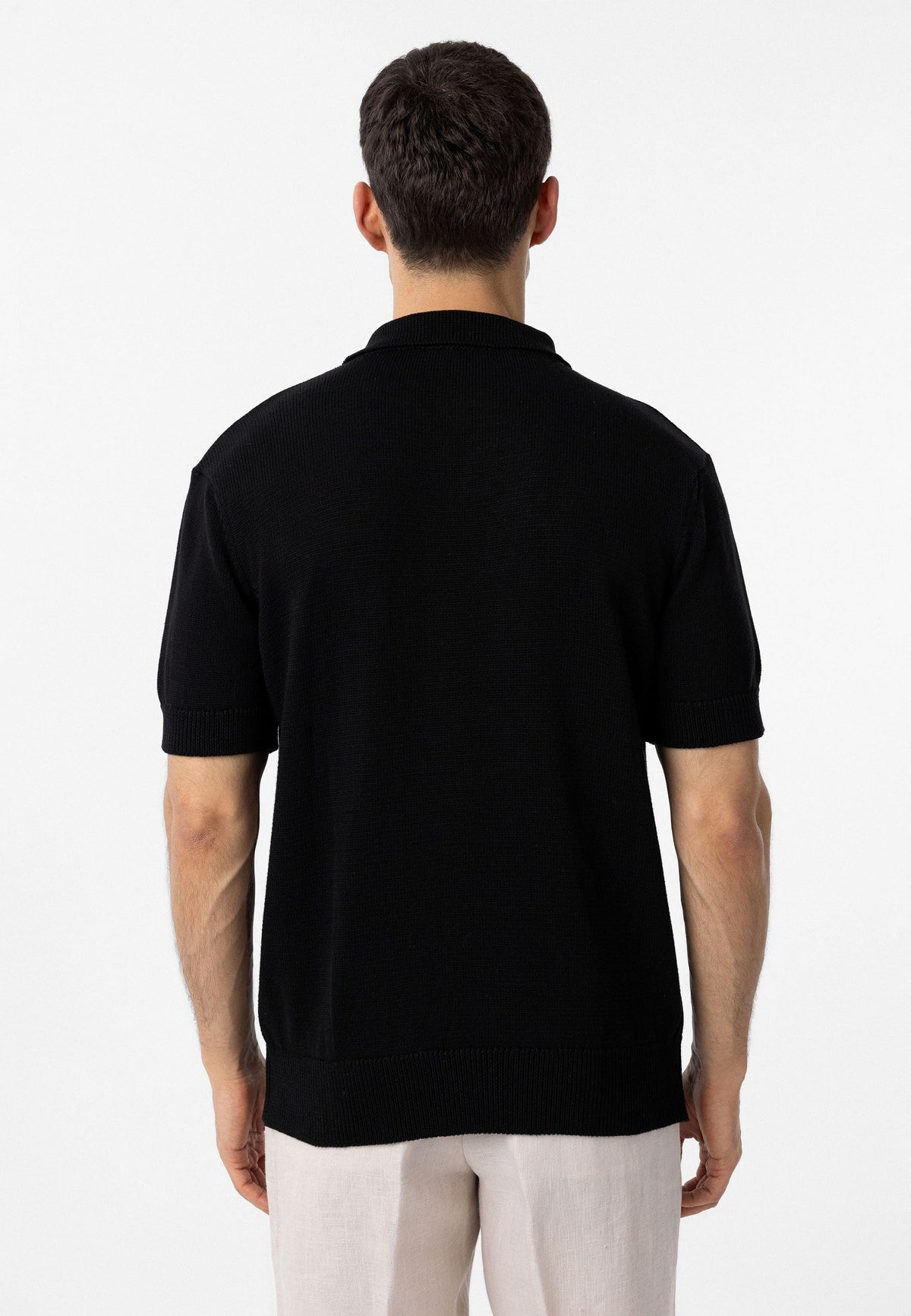 100% Pamuk Polo Yaka Triko T-Shirt