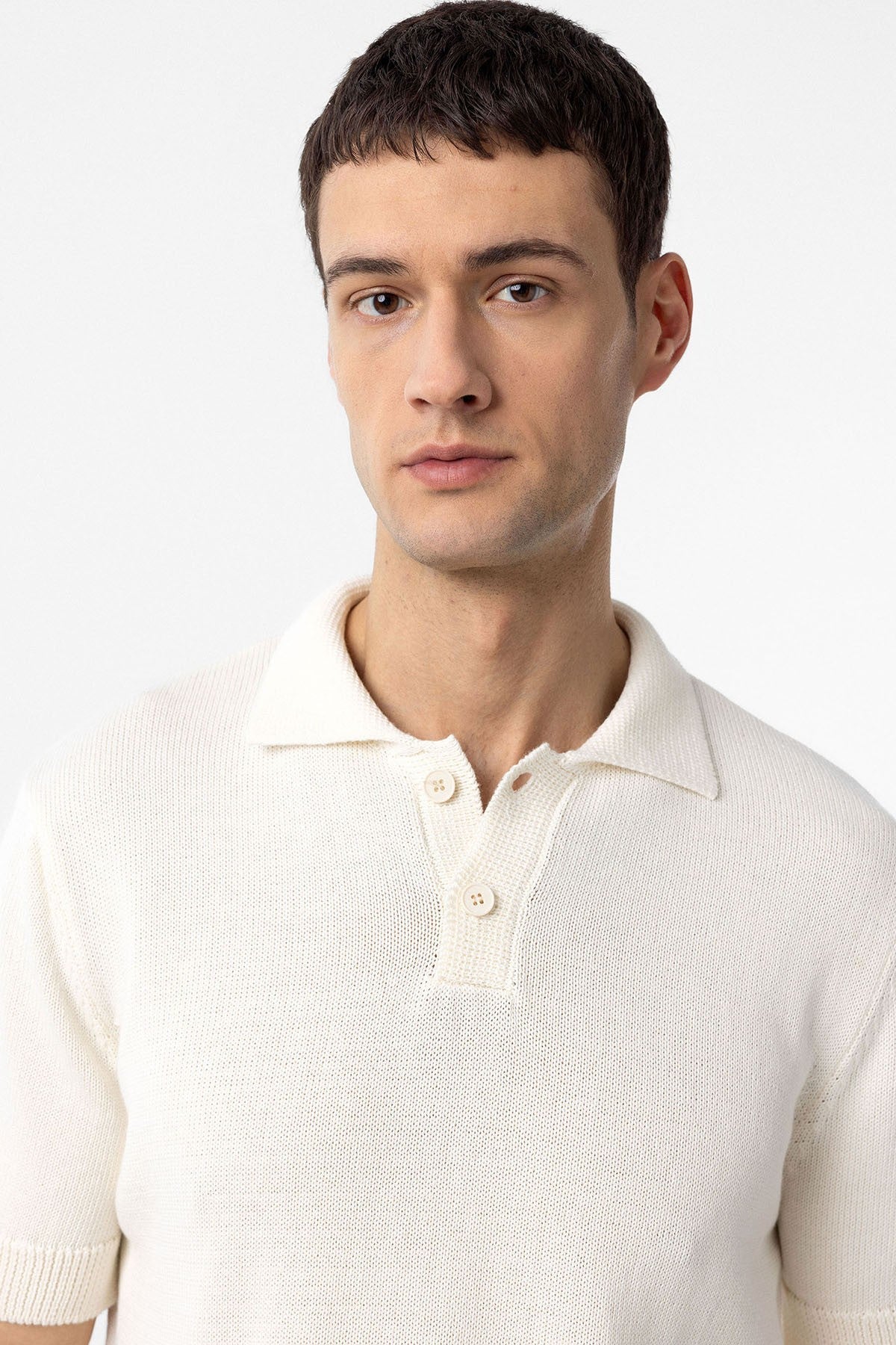 100% Pamuk Polo Yaka Triko T-Shirt