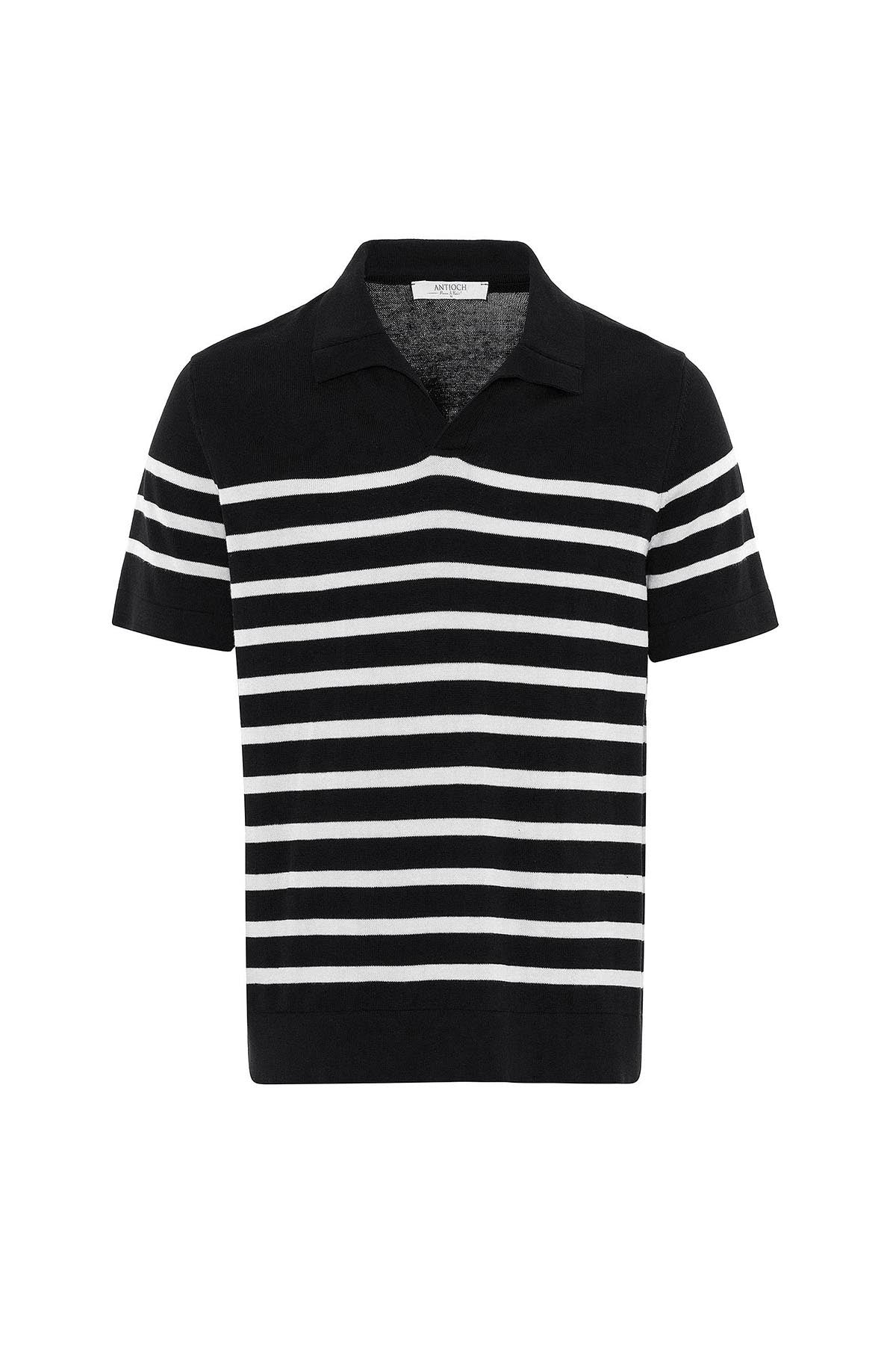 Antioch Polo Yaka Çizgili Erkek Triko T-Shirt