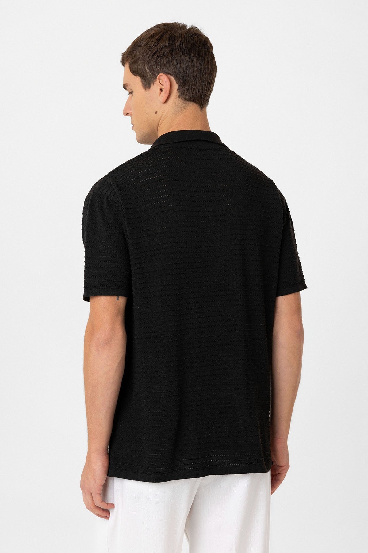Antioch Polo Yaka Dokulu Erkek Triko T-Shirt