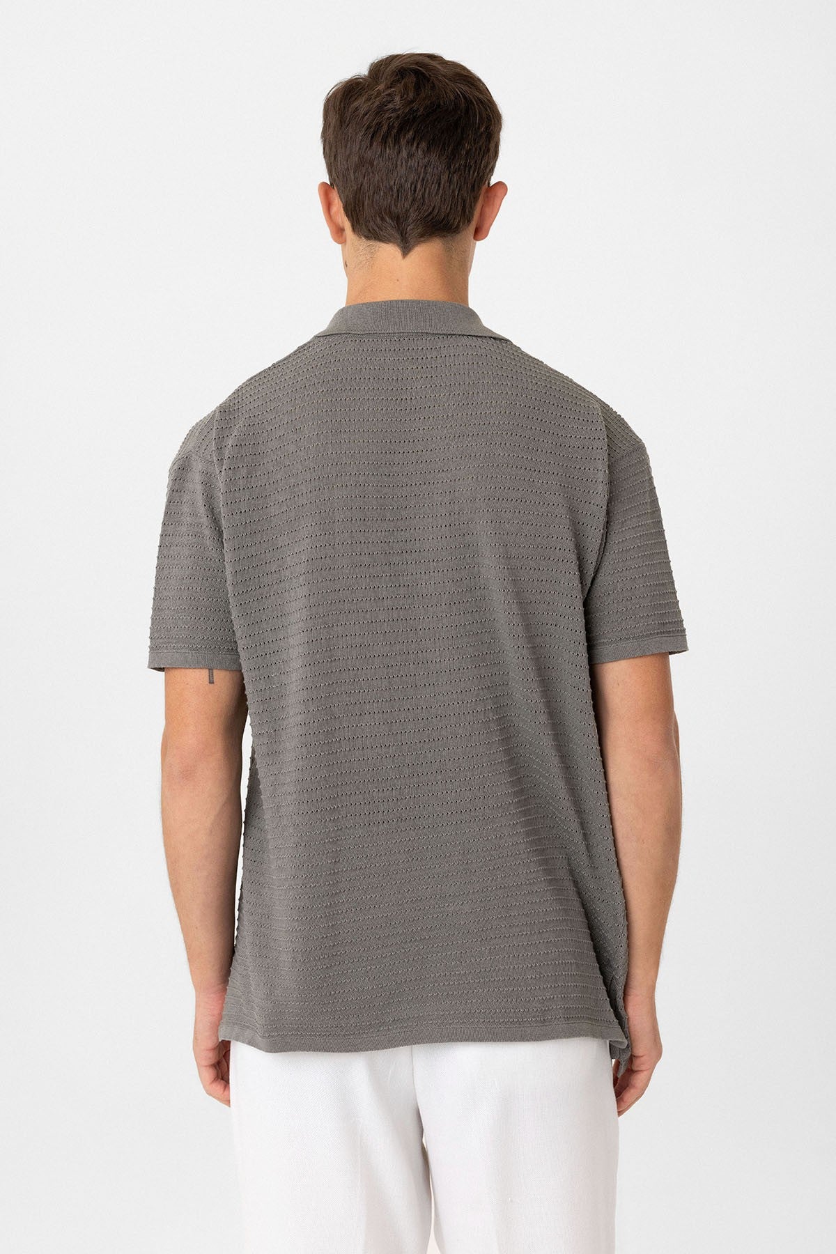 Antioch Polo Yaka Dokulu Erkek Triko T-Shirt