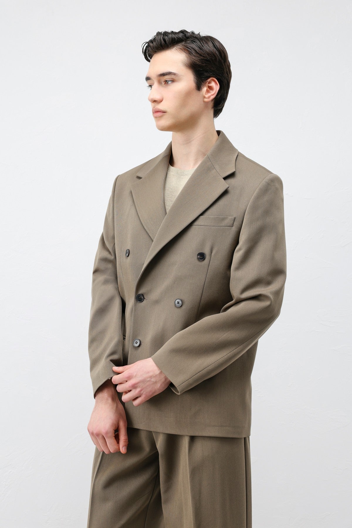Antioch Relax Fit Kruvaze Erkek Blazer Ceket