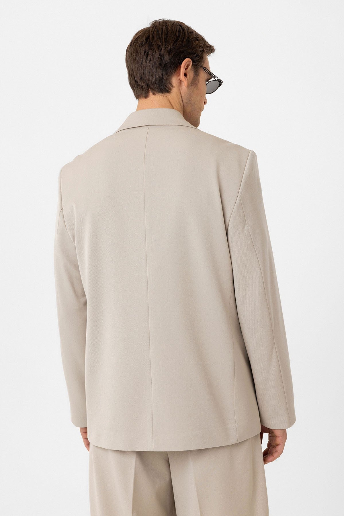 Antioch Relax Fit Kruvaze Erkek Blazer Ceket