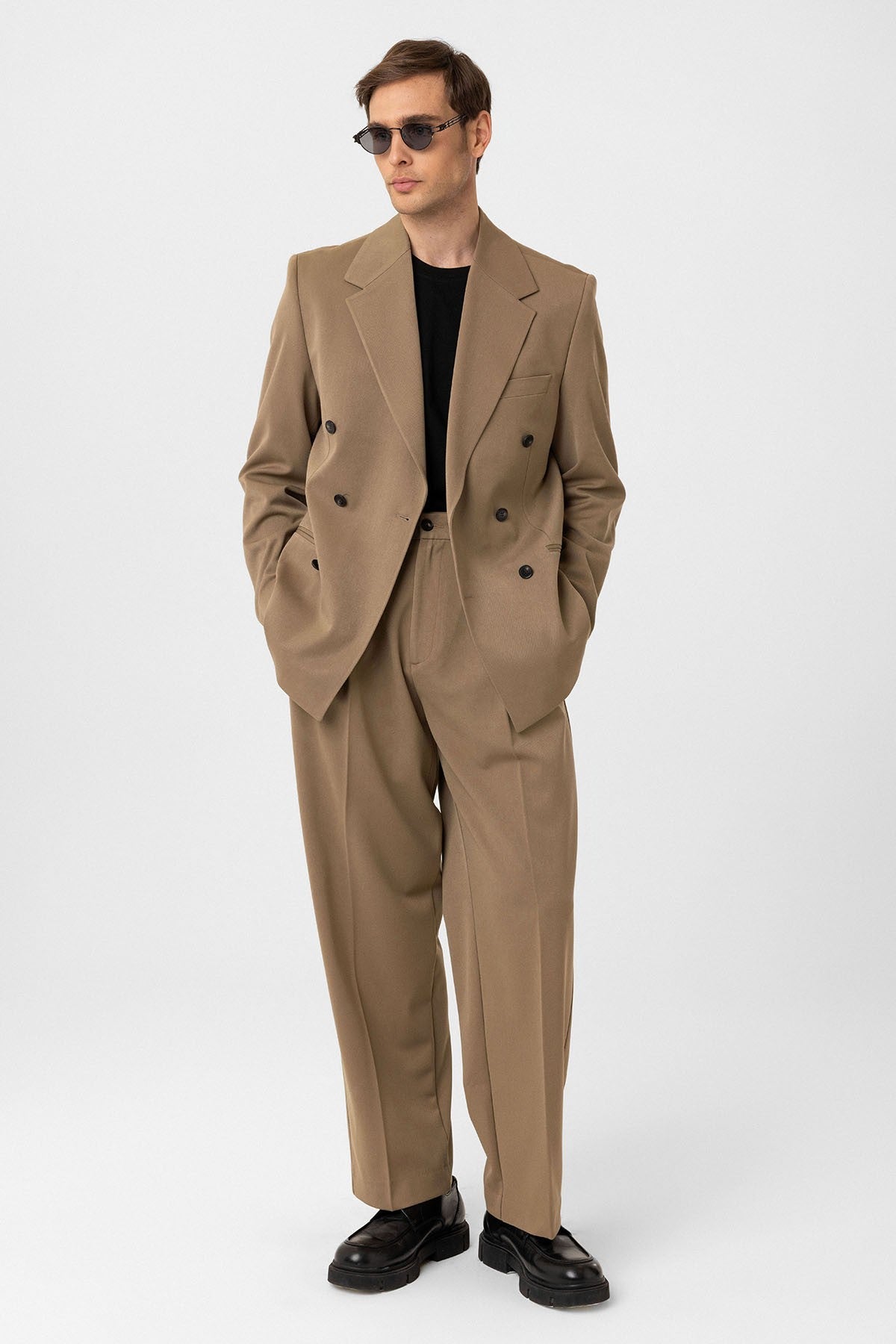 Antioch Relax Fit Kruvaze Erkek Blazer Ceket
