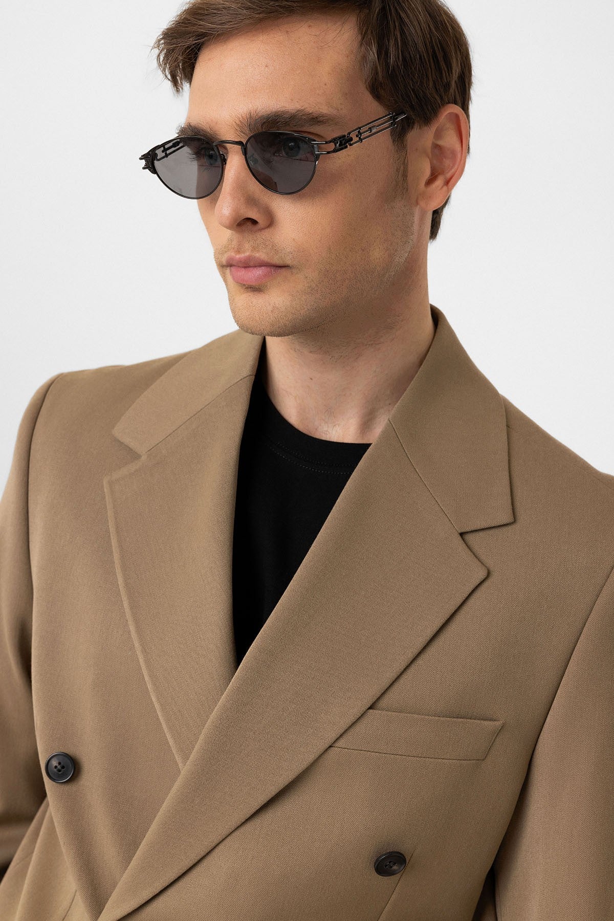 Antioch Relax Fit Kruvaze Erkek Blazer Ceket