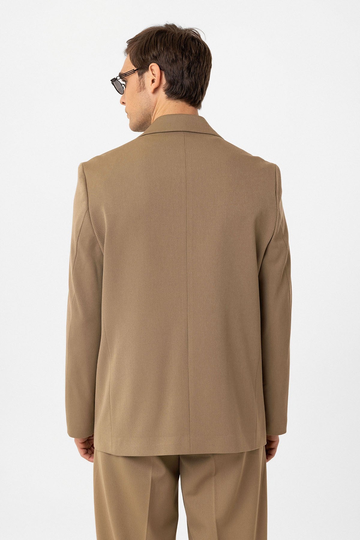 Antioch Relax Fit Kruvaze Erkek Blazer Ceket