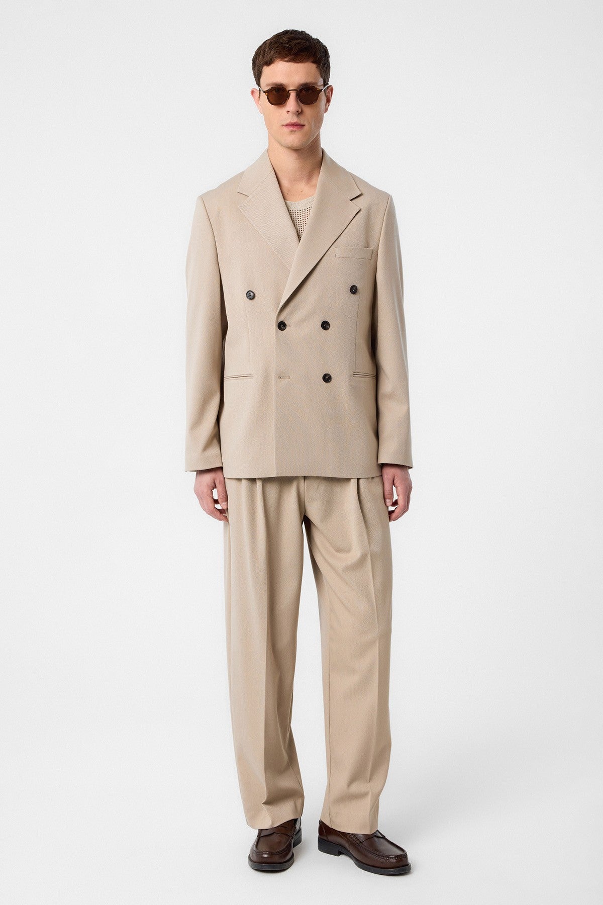 Antioch Relax Fit Kruvaze Erkek Blazer Ceket