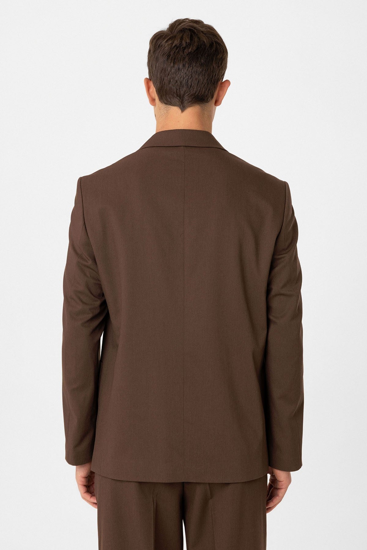 Antioch Relax Fit Kruvaze Kapama Erkek Teknik Blazer Ceket
