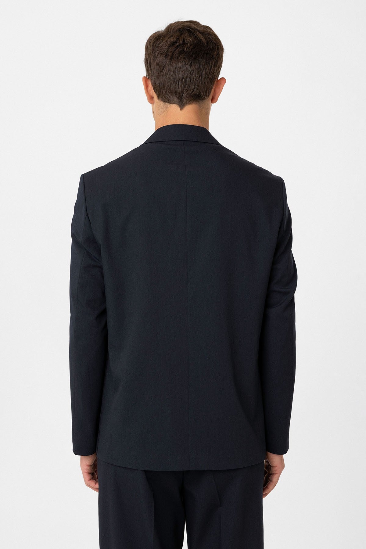 Antioch Relax Fit Kruvaze Kapama Erkek Teknik Blazer Ceket