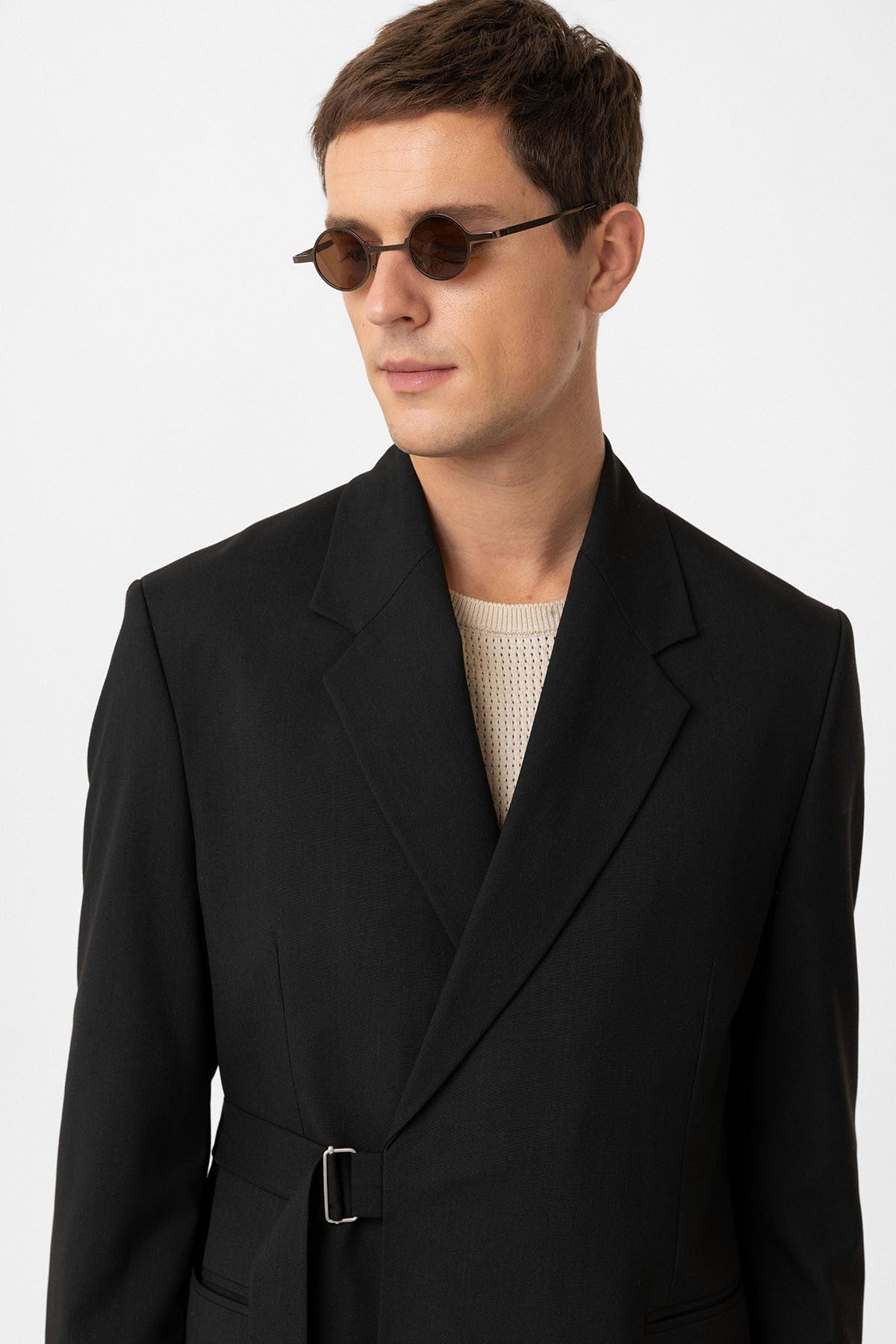 Antioch Kuşaklı Relax Fit Erkek Blazer Ceket
