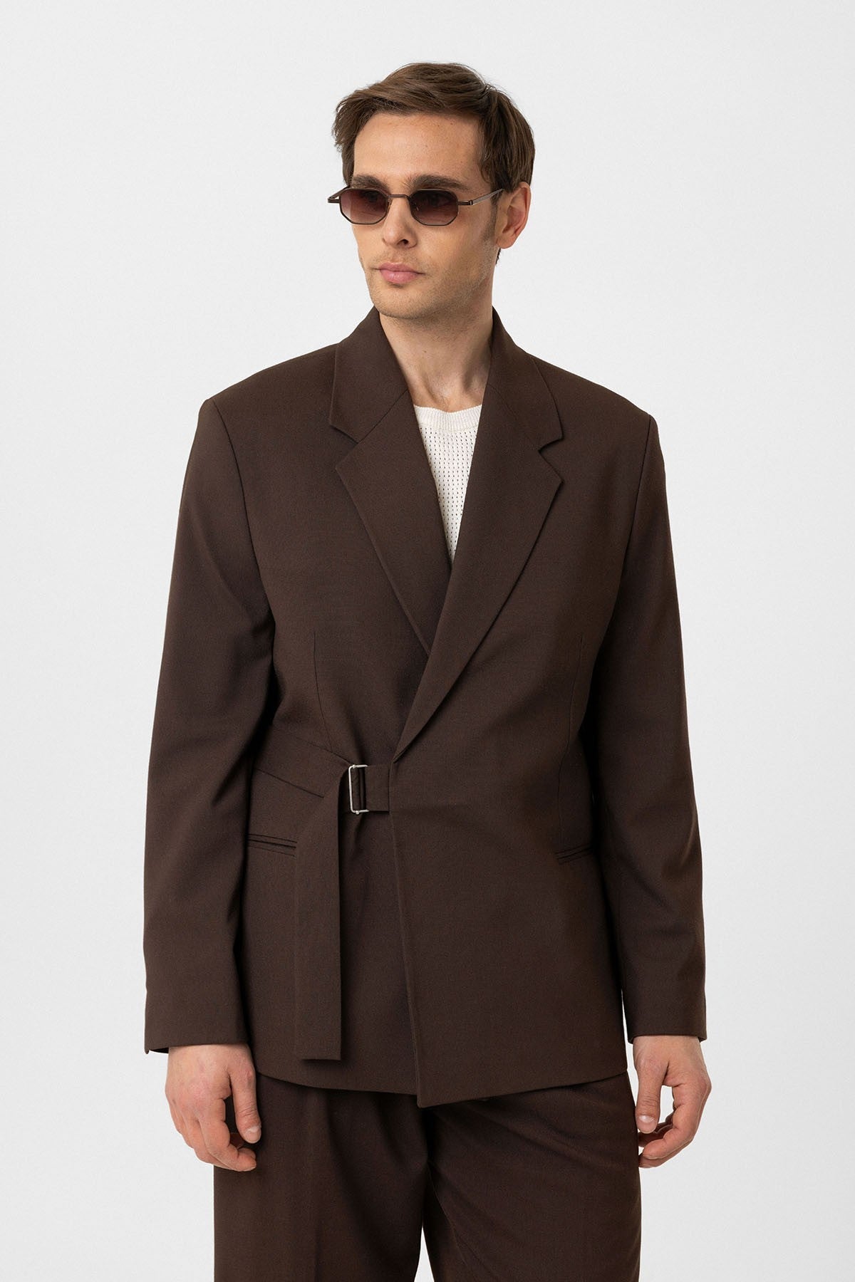 Antioch Kuşaklı Relax Fit Erkek Blazer Ceket