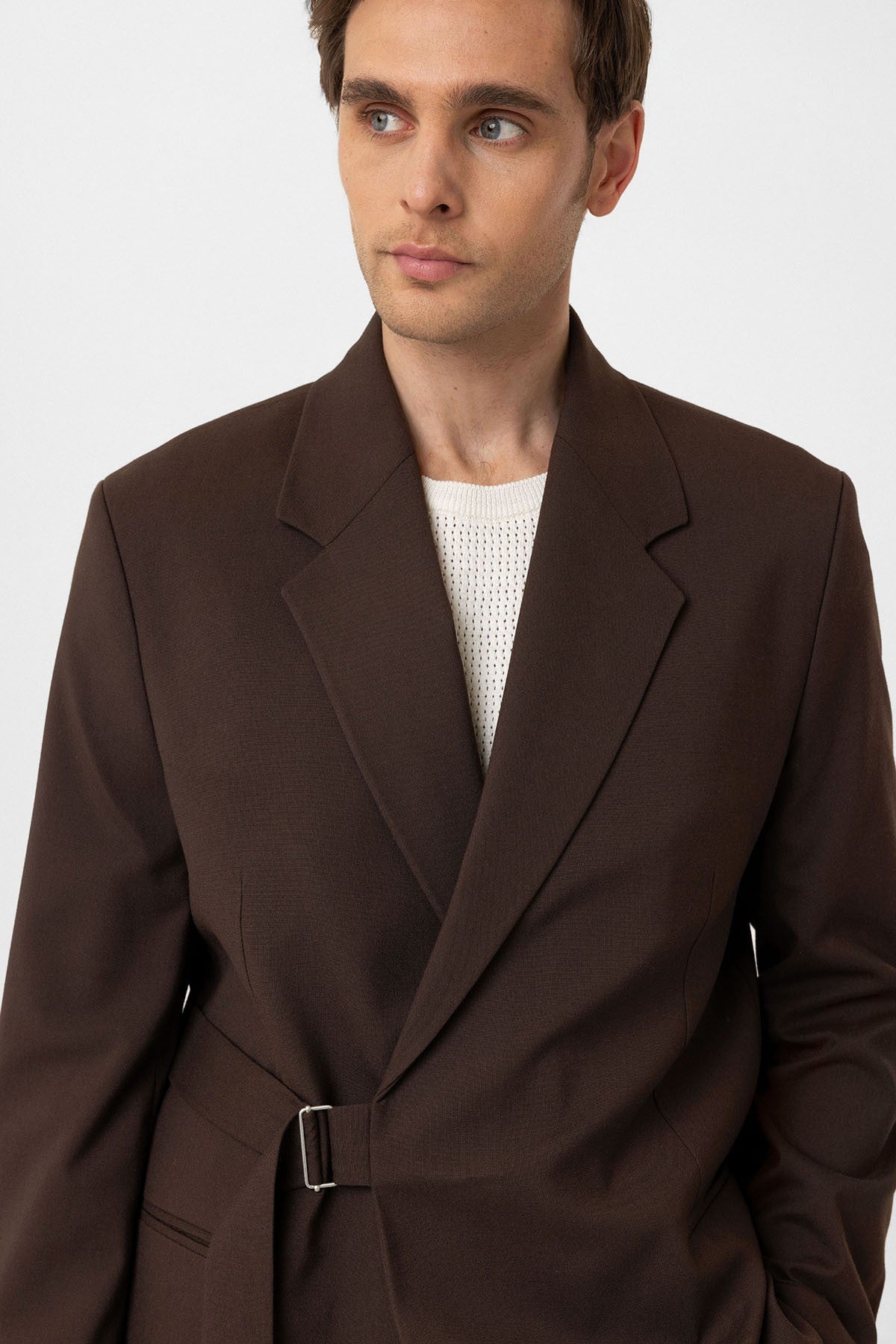 Antioch Kuşaklı Relax Fit Erkek Blazer Ceket