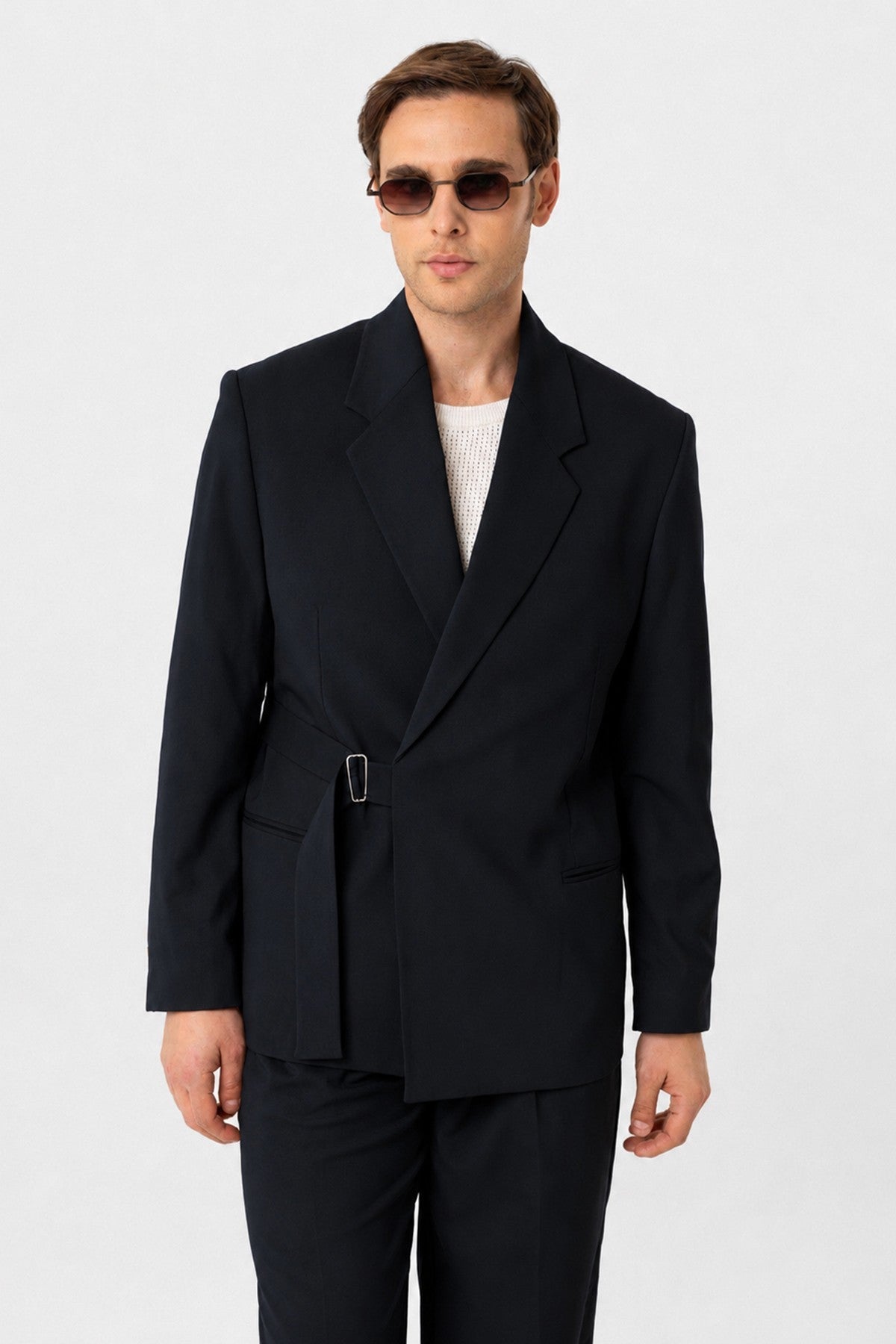 Antioch Kuşaklı Relax Fit Erkek Blazer Ceket