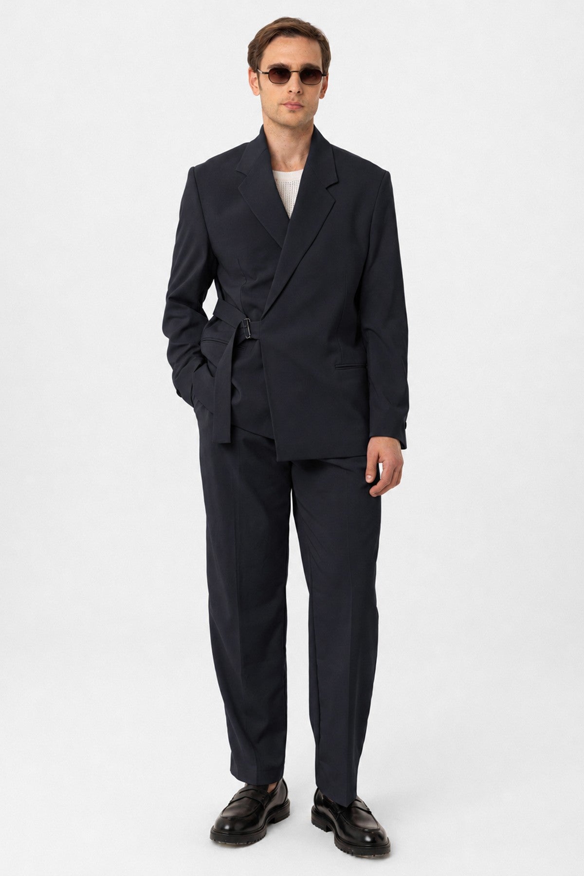 Antioch Kuşaklı Relax Fit Erkek Blazer Ceket