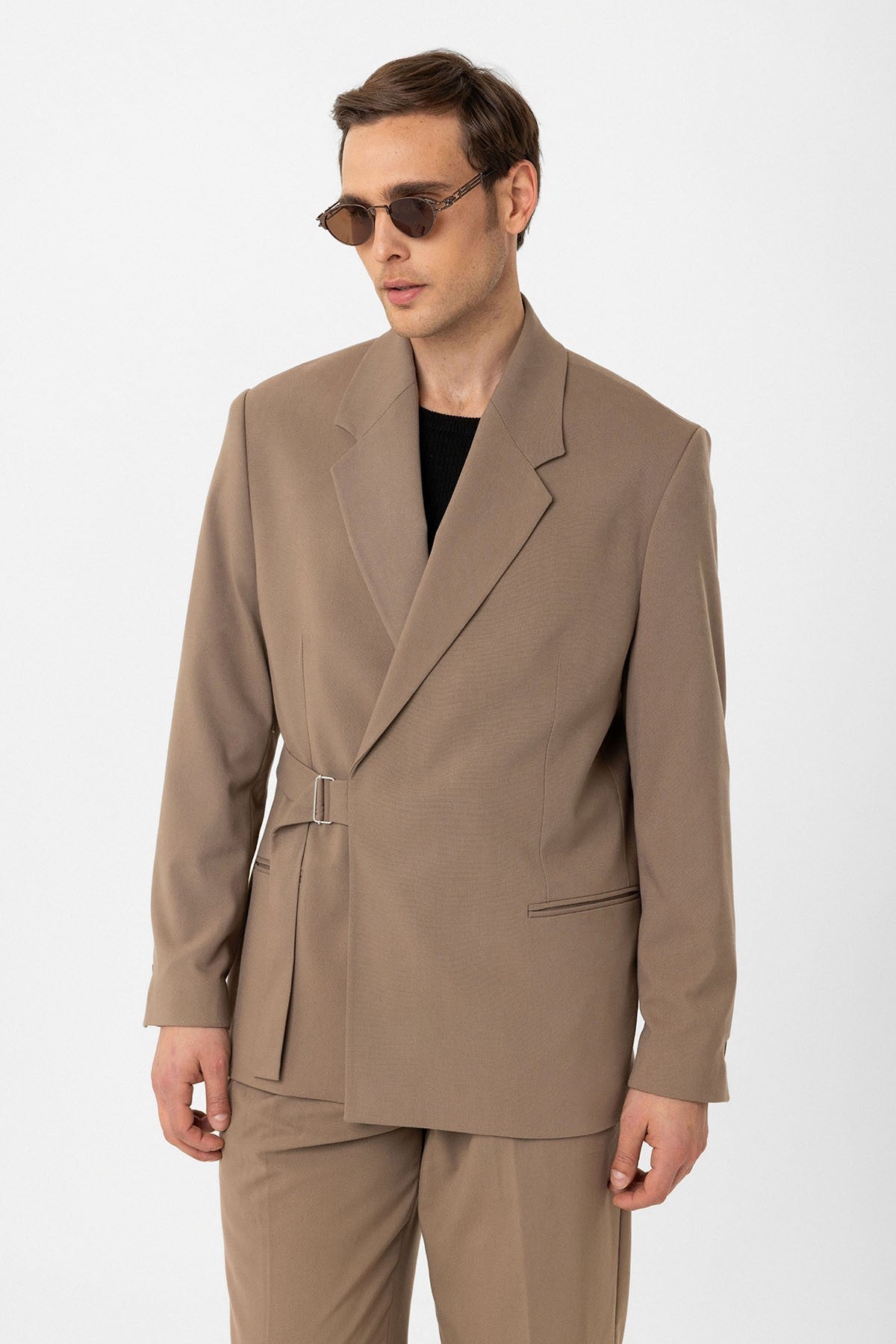Antioch Kuşaklı Relax Fit Erkek Blazer Ceket