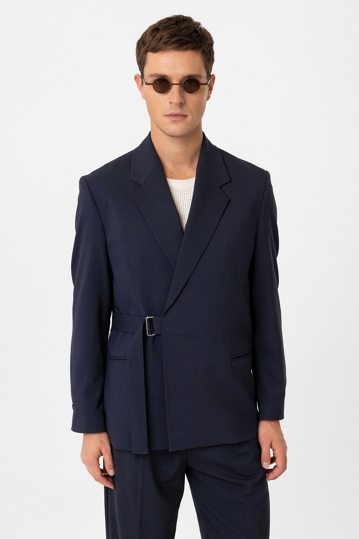 Antioch Kuşaklı Relax Fit Erkek Blazer Ceket