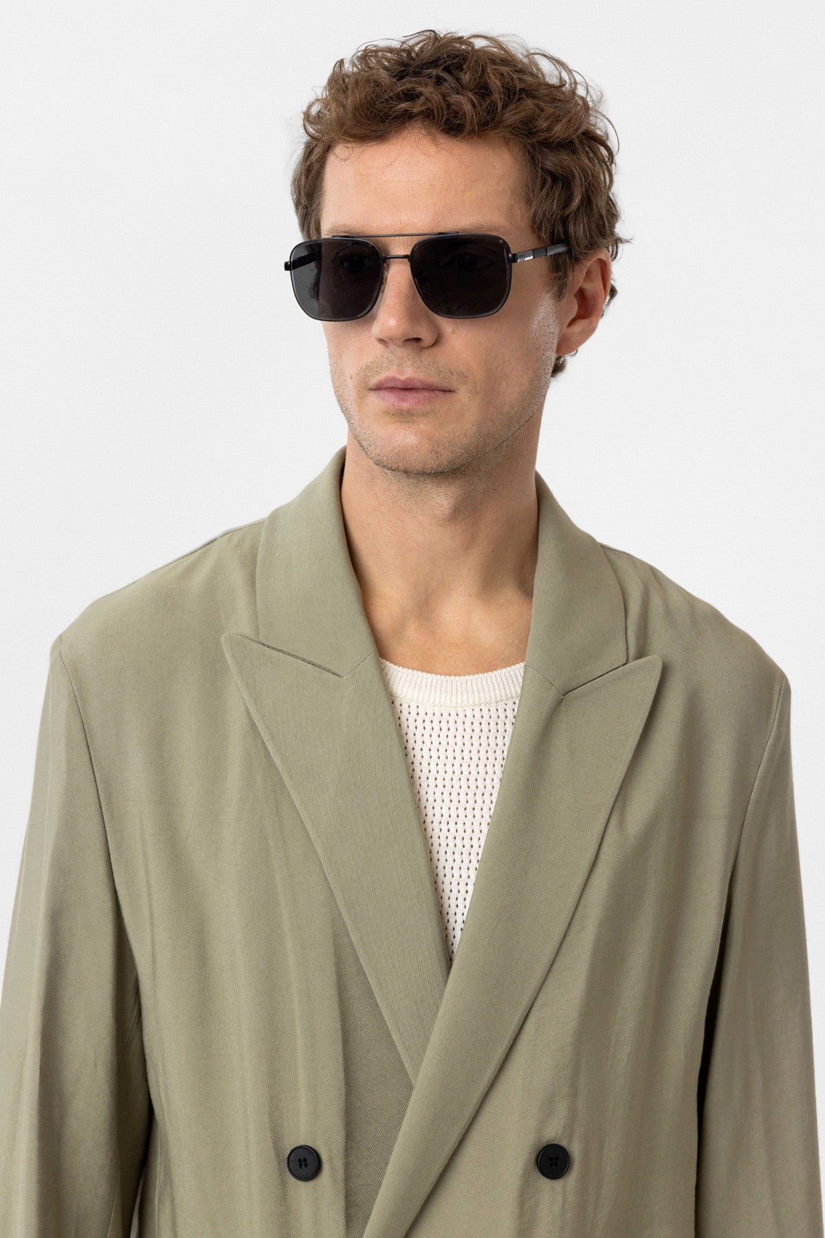 Antioch Relax Fit Diagonel İnce Erkek Blazer Ceket