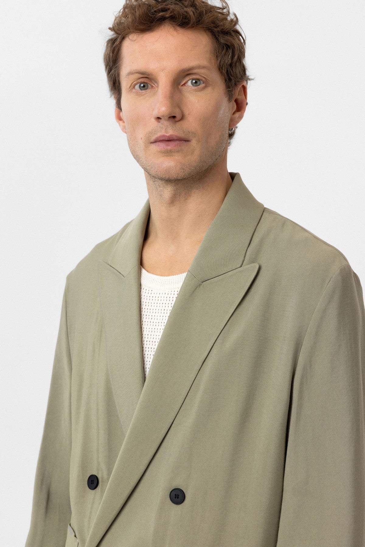 Antioch Relax Fit Diagonel İnce Erkek Blazer Ceket