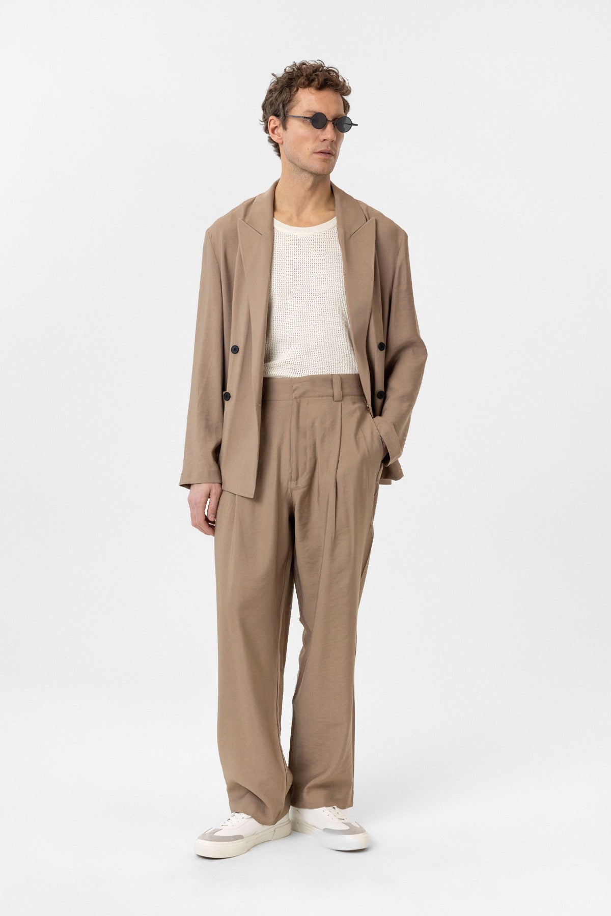 Antioch Relax Fit Diagonel İnce Erkek Blazer Ceket