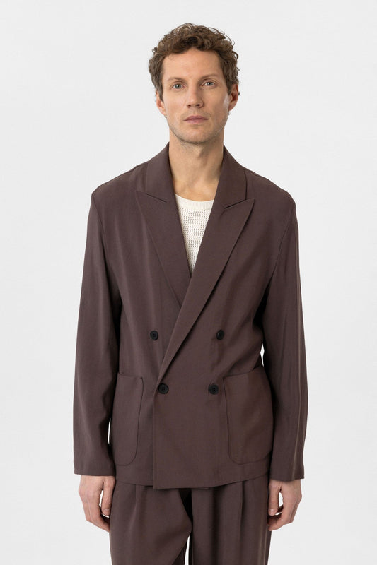 Antioch Relax Fit Diagonel İnce Erkek Blazer Ceket