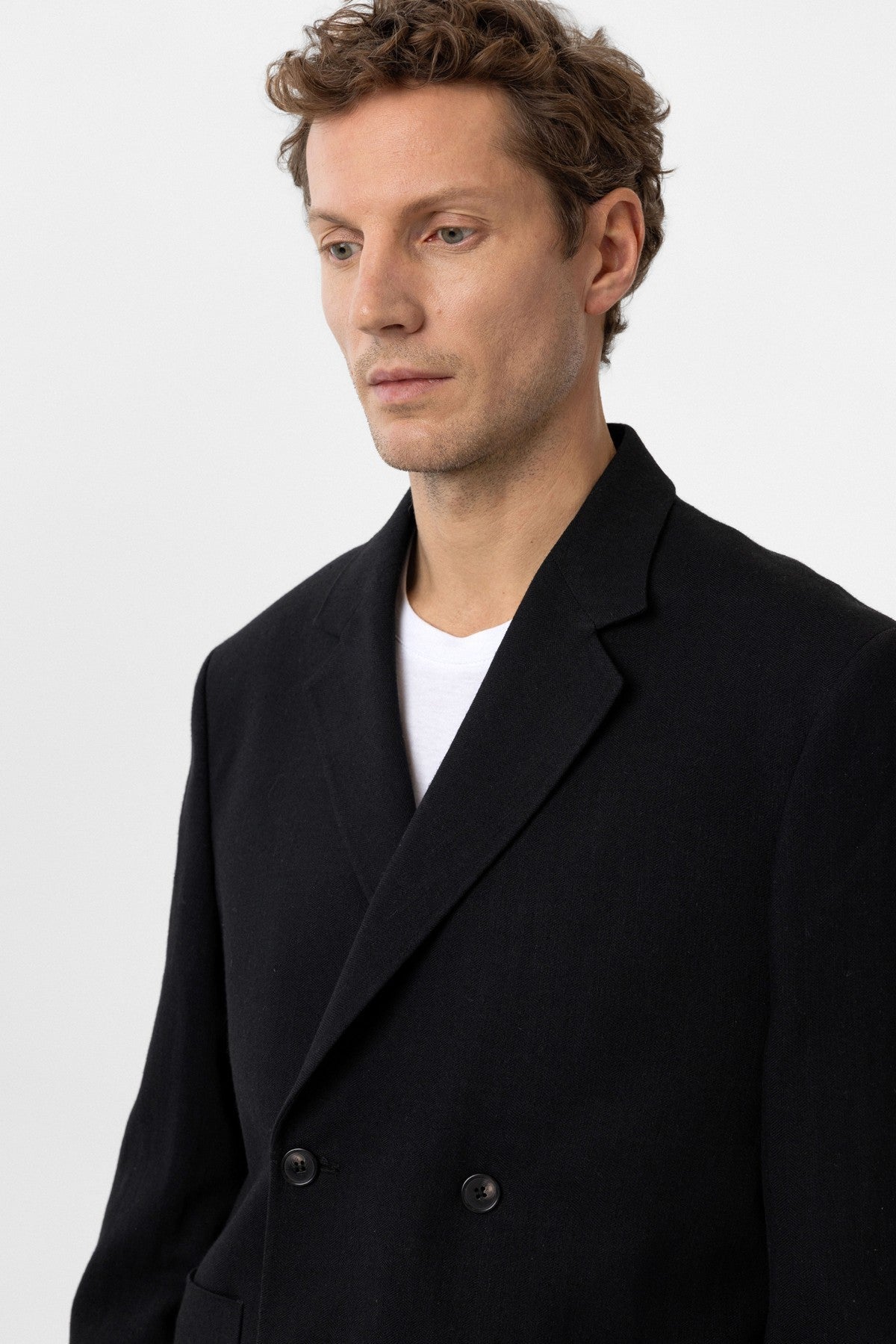 Antioch Relax Fit Keten Karışımlı Erkek Blazer Ceket