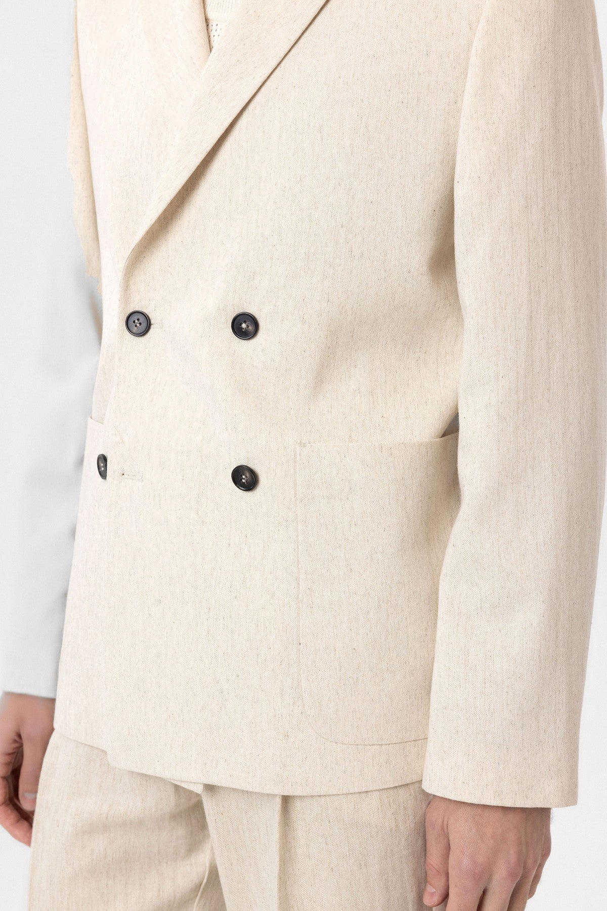 Antioch Relax Fit Keten Karışımlı Erkek Blazer Ceket