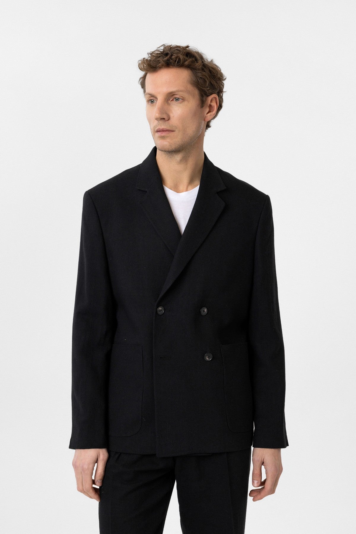 Antioch Relax Fit Keten Karışımlı Erkek Blazer Ceket