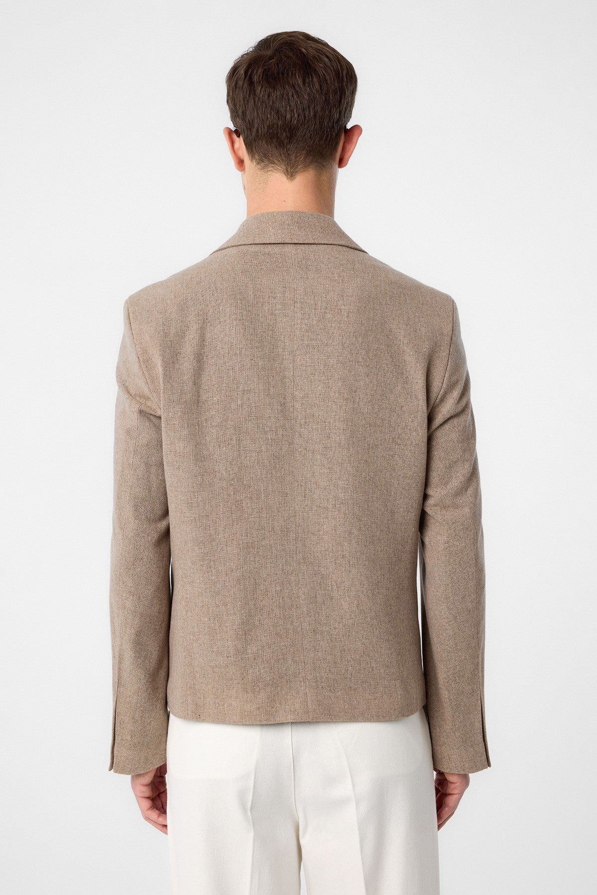 Antioch Relax Fit Kruvaze Crop Erkek Blazer Ceket