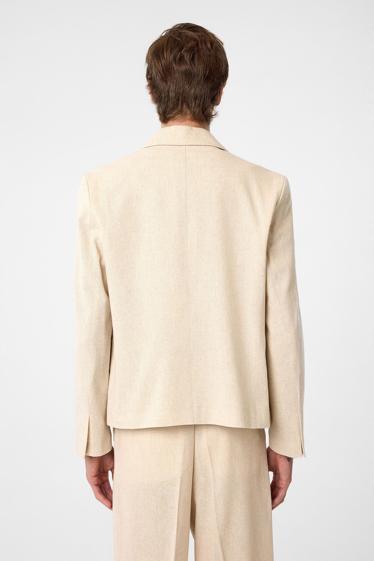 Antioch Relax Fit Kruvaze Crop Erkek Blazer Ceket