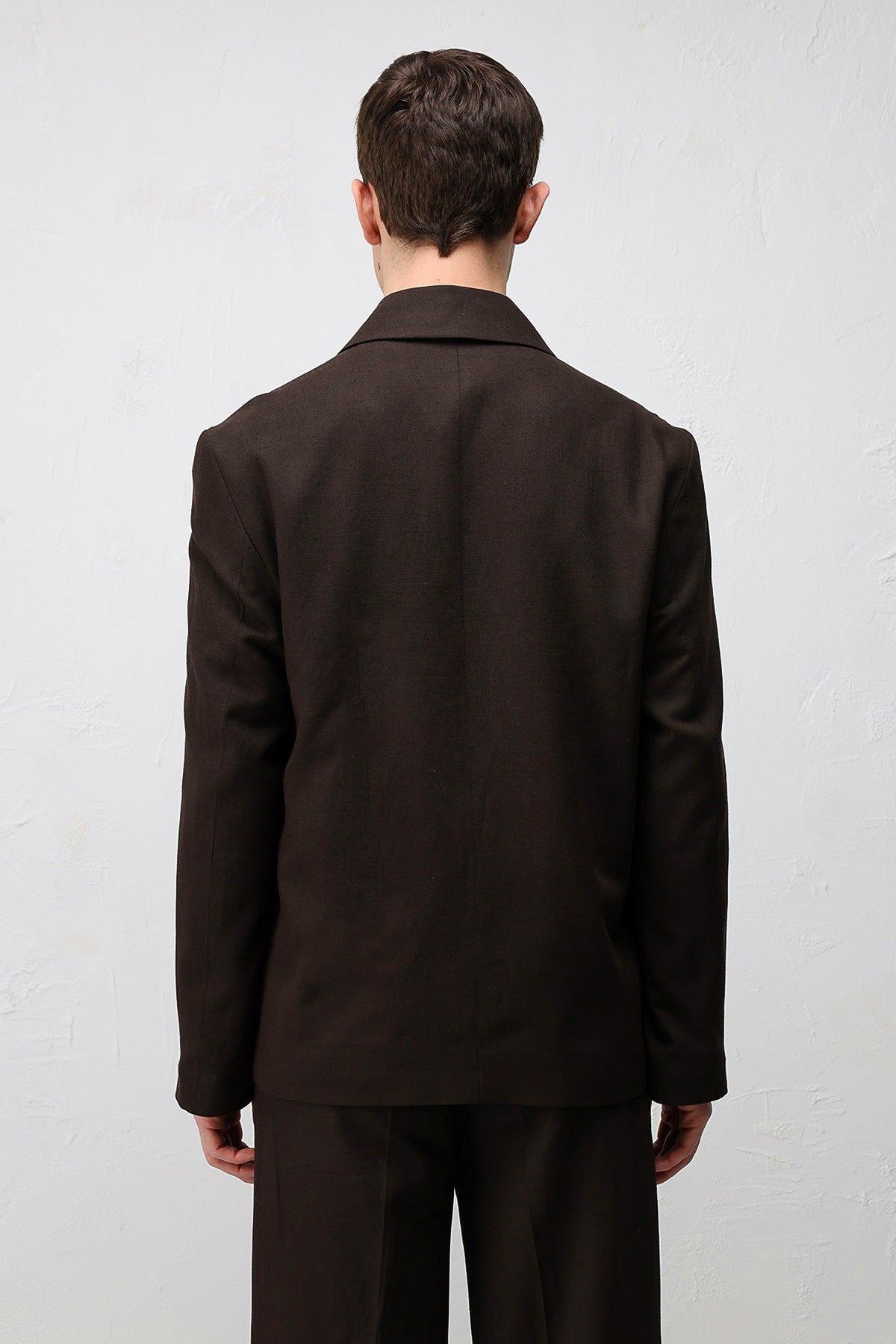 Relax Fit Keten Karışımlı Erkek Blazer Ceket