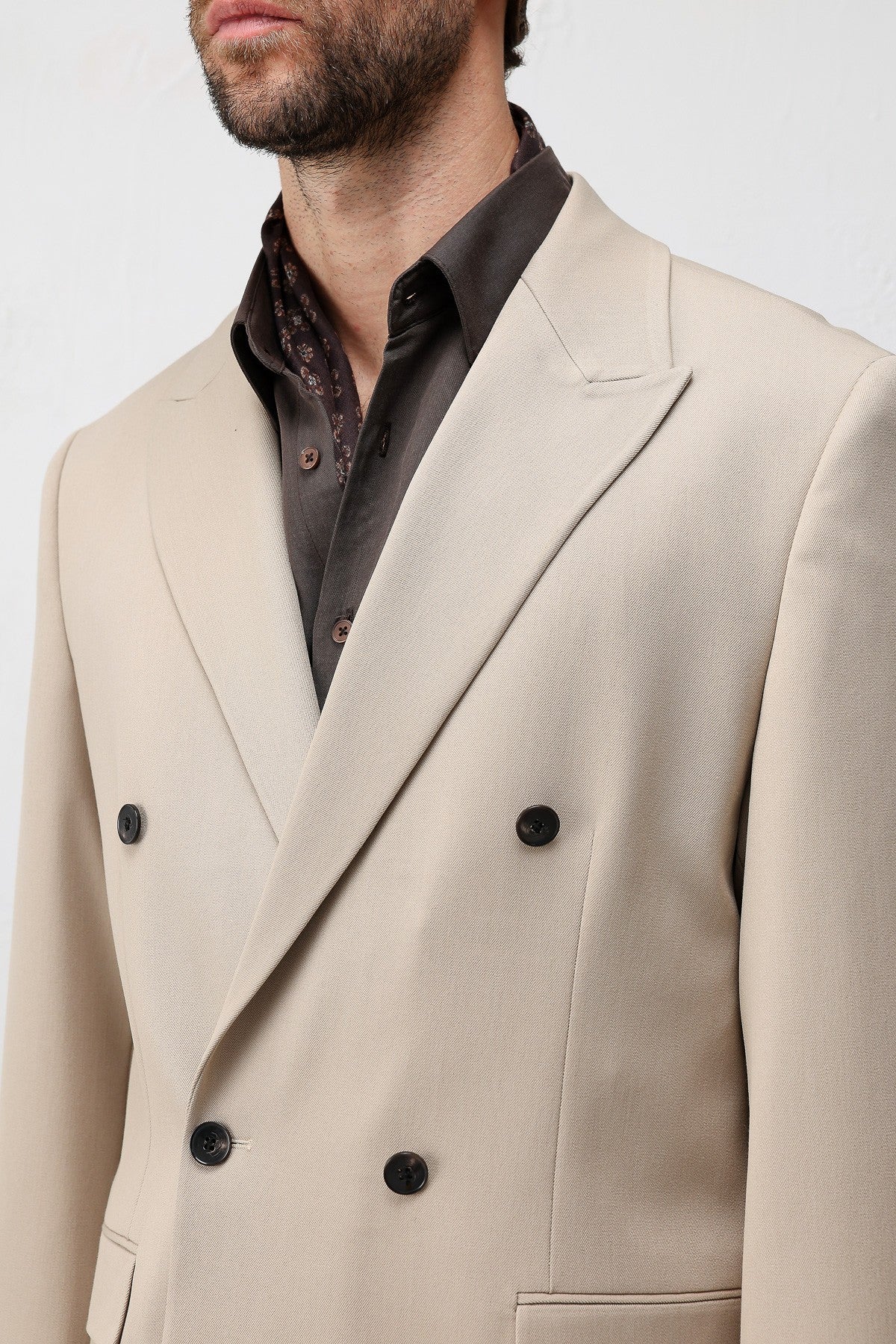 Relax Fit Kruvaze Erkek Blazer Ceket