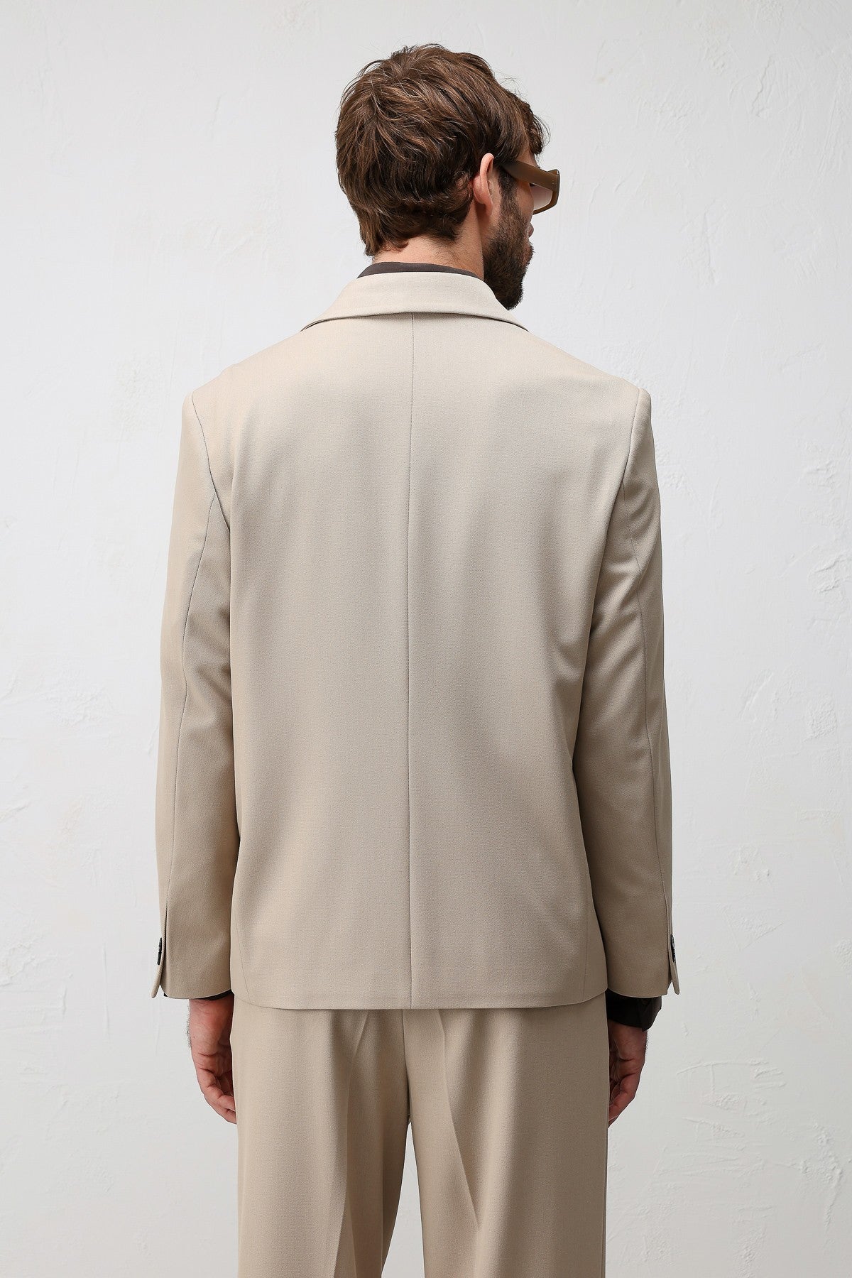 Relax Fit Kruvaze Erkek Blazer Ceket