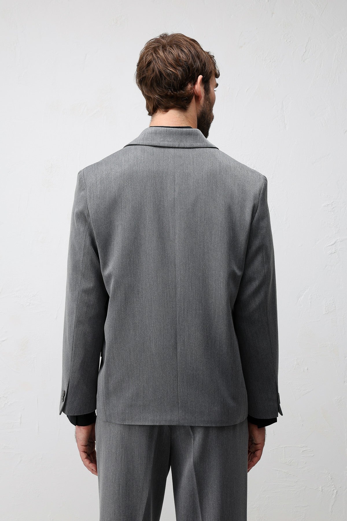 Relax Fit Kruvaze Erkek Blazer Ceket