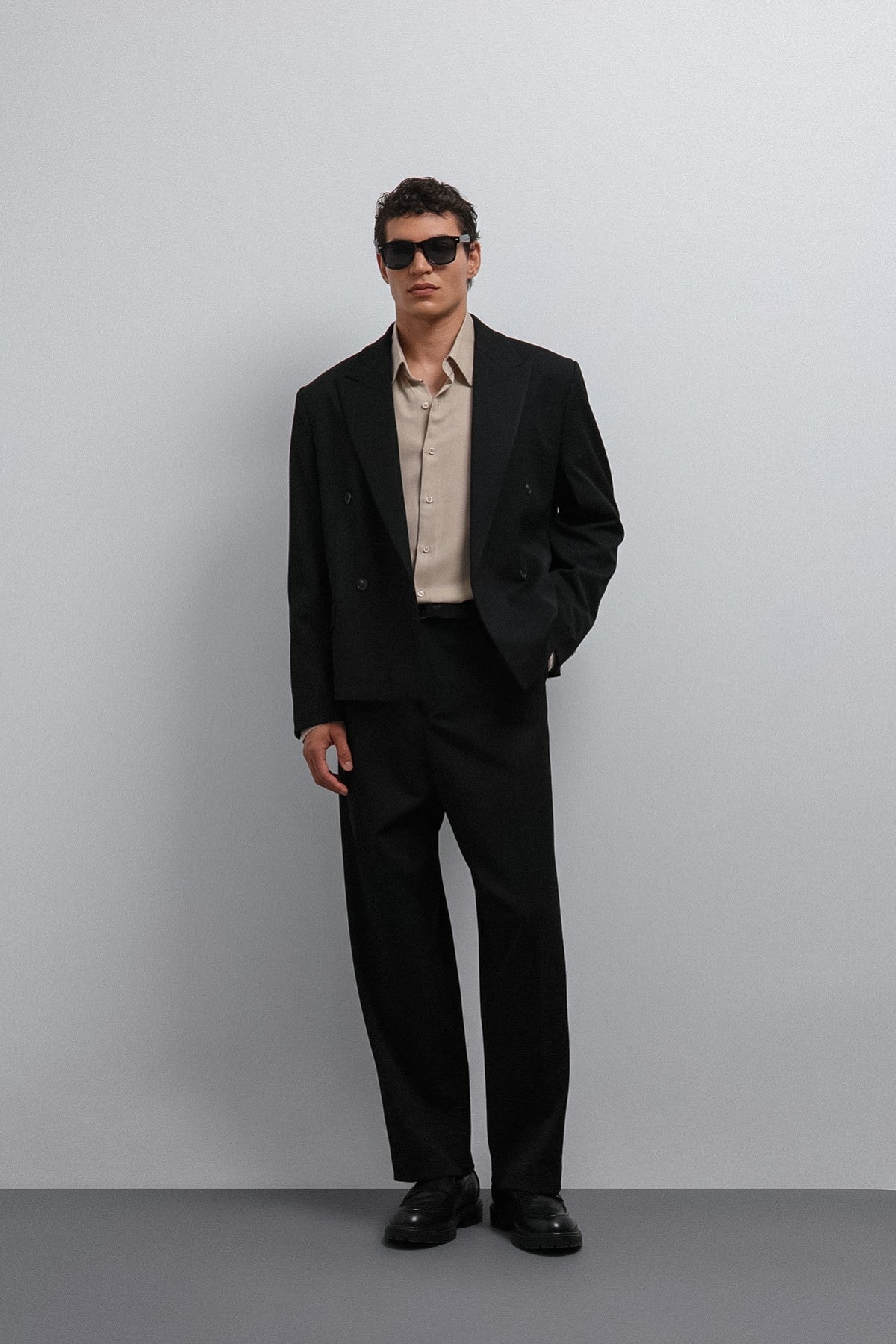 Antioch Kruvaze Relax Crop Fit Blazer Ceket