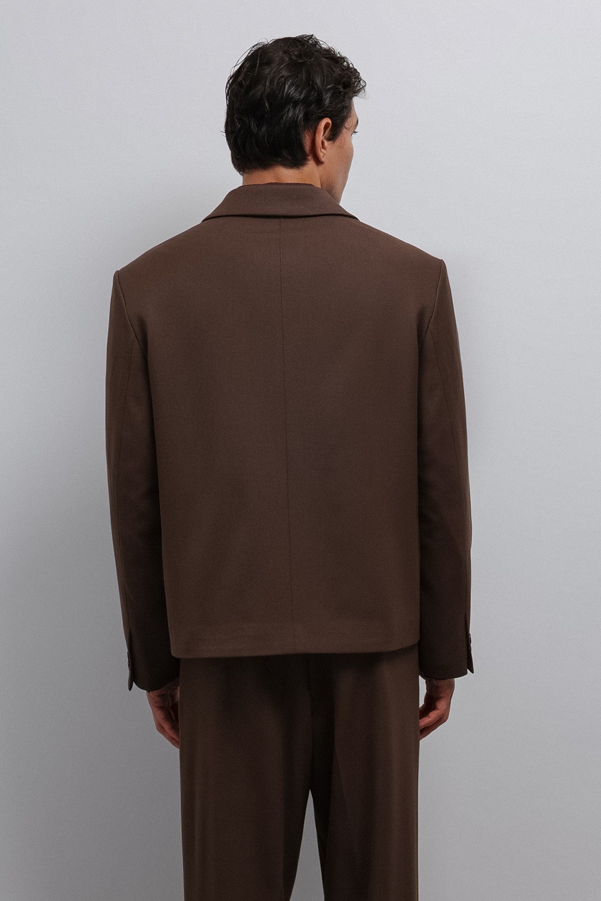 Antioch Kruvaze Relax Crop Fit Blazer Ceket