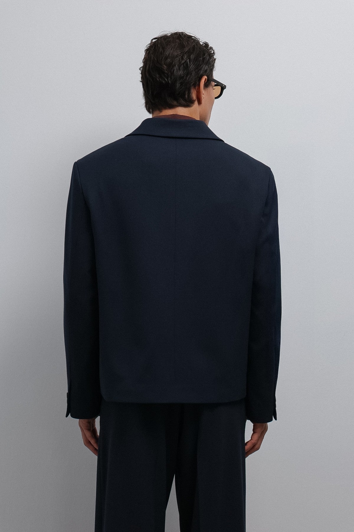 Antioch Kruvaze Relax Crop Fit Blazer Ceket