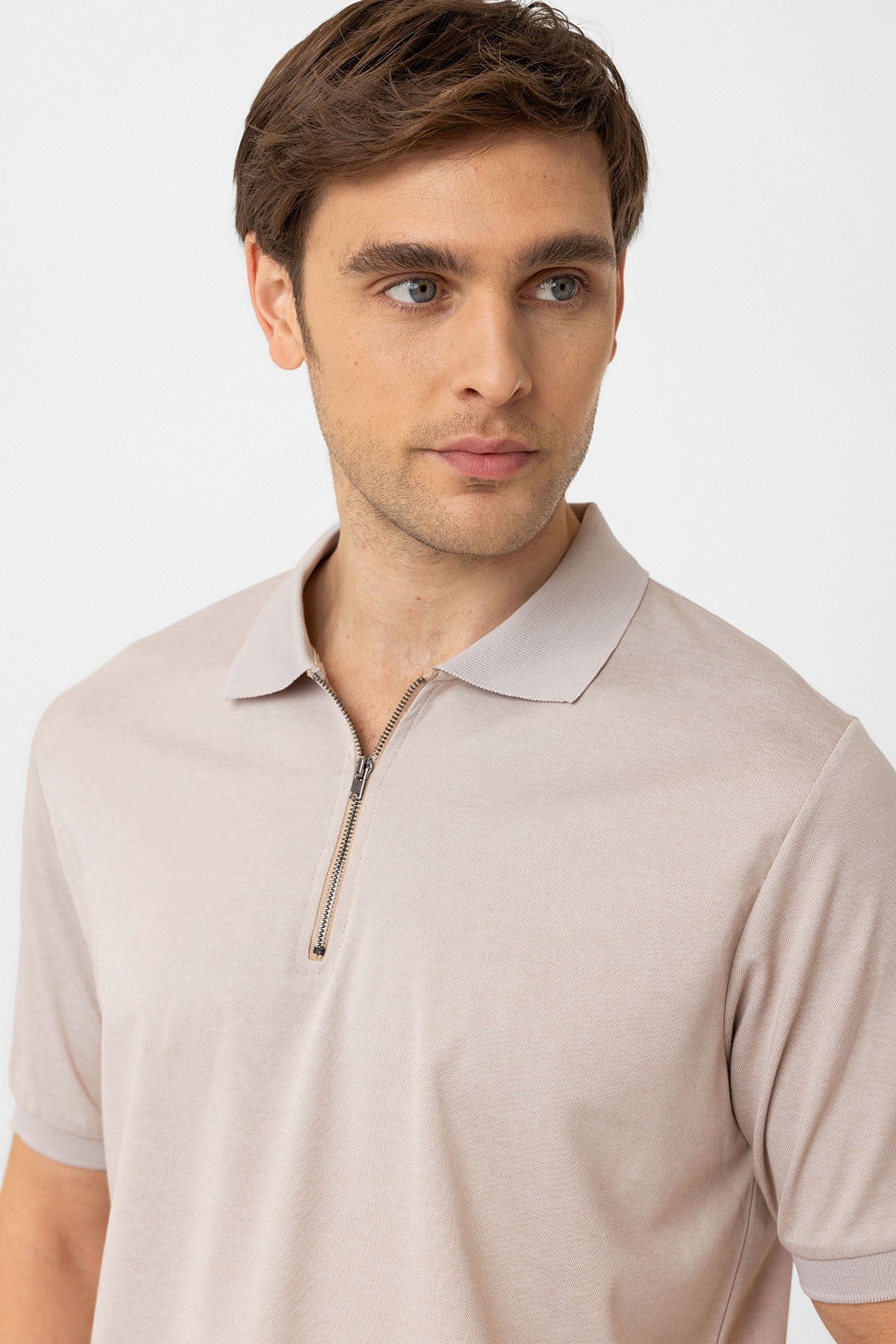 Antioch Fermuarlı Regular Fit Erkek T-Shirt