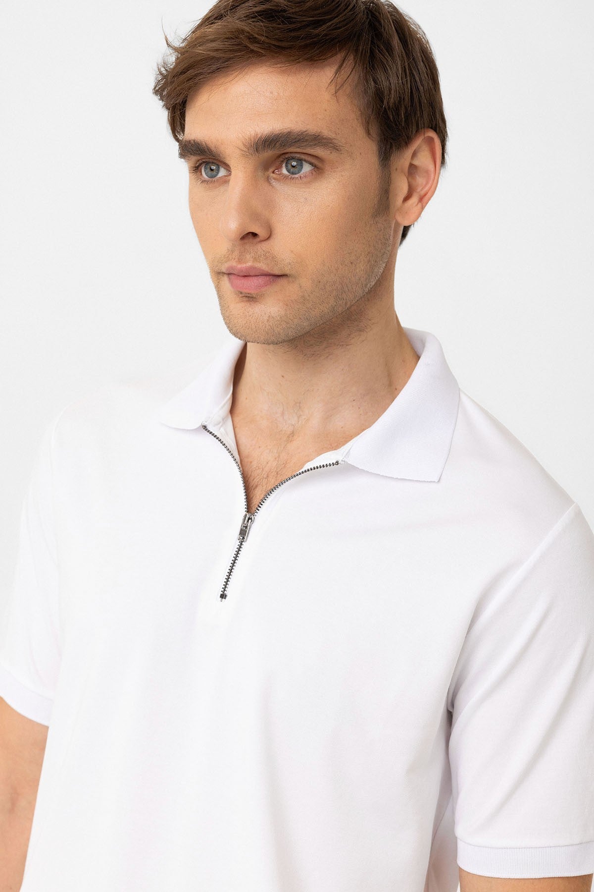 Antioch Fermuarlı Regular Fit Erkek T-Shirt
