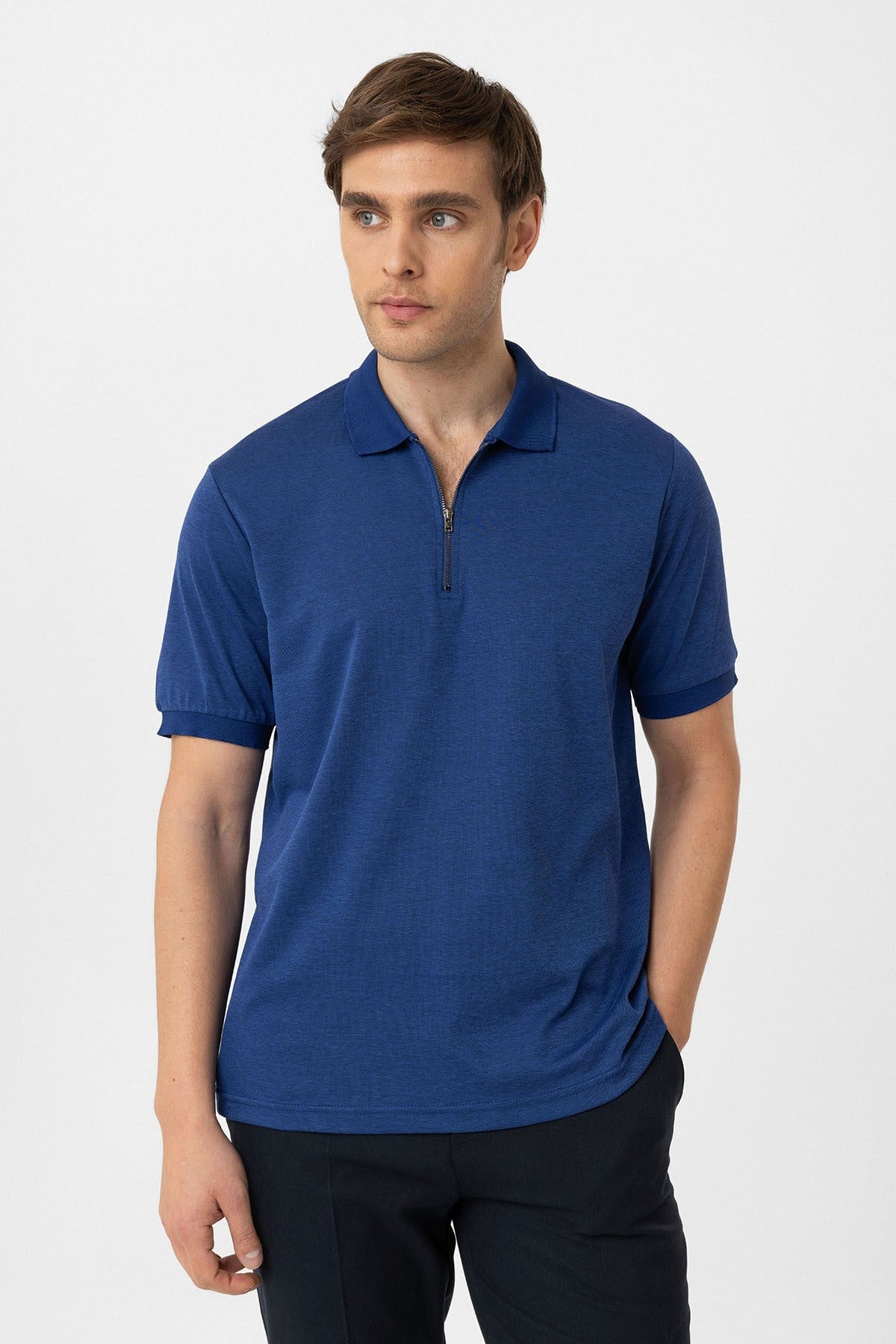 Antioch Fermuarlı Regular Fit Erkek T-Shirt