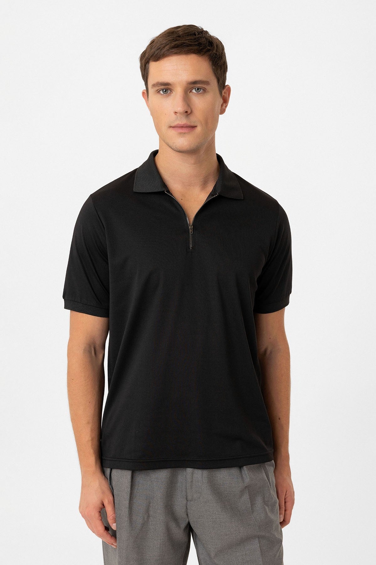 Antioch Fermuarlı Regular Fit Erkek T-Shirt